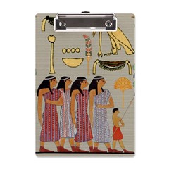 Egyptian Paper Women Child Owl A5 Acrylic Clipboard by Mog4mog4