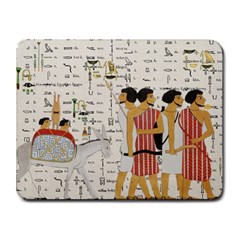 Egyptian Design Men Worker Slaves Small Mousepad by Mog4mog4