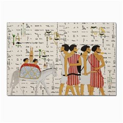 Egyptian Design Men Worker Slaves Postcards 5  X 7  (pkg Of 10) by Mog4mog4