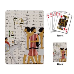 Egyptian Design Men Worker Slaves Playing Cards Single Design (rectangle) by Mog4mog4