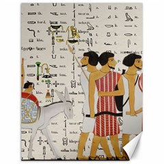 Egyptian Design Men Worker Slaves Canvas 12  X 16  by Mog4mog4