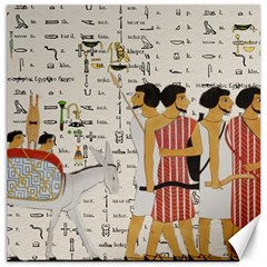 Egyptian Design Men Worker Slaves Canvas 20  X 20  by Mog4mog4