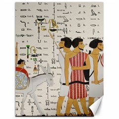 Egyptian Design Men Worker Slaves Canvas 18  X 24  by Mog4mog4