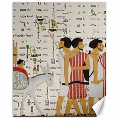 Egyptian Design Men Worker Slaves Canvas 11  X 14  by Mog4mog4