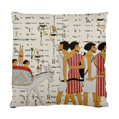 Egyptian Design Men Worker Slaves Standard Cushion Case (two Sides) by Mog4mog4