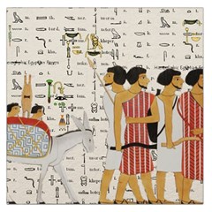 Egyptian Design Men Worker Slaves Square Satin Scarf (36  X 36 ) by Mog4mog4