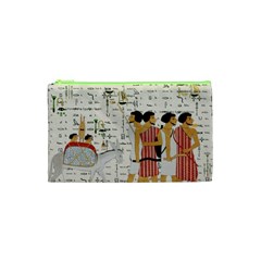 Egyptian Design Men Worker Slaves Cosmetic Bag (xs) by Mog4mog4