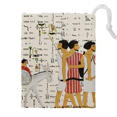 Egyptian Design Men Worker Slaves Drawstring Pouch (5xl) by Mog4mog4