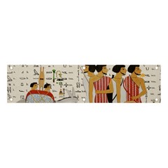 Egyptian Design Men Worker Slaves Banner And Sign 4  X 1  by Mog4mog4