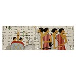 Egyptian Design Men Worker Slaves Banner and Sign 6  x 2  Front