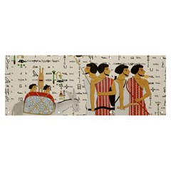 Egyptian Design Men Worker Slaves Banner And Sign 8  X 3  by Mog4mog4