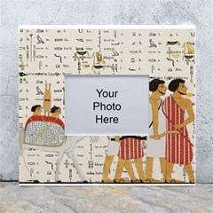 Egyptian Design Men Worker Slaves White Wall Photo Frame 5  X 7  by Mog4mog4