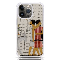 Egyptian Design Men Worker Slaves Iphone 13 Pro Tpu Uv Print Case by Mog4mog4