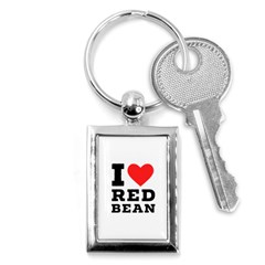 I Love Red Bean Key Chain (rectangle) by ilovewhateva