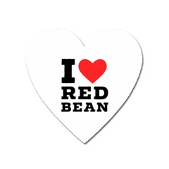 I Love Red Bean Heart Magnet by ilovewhateva