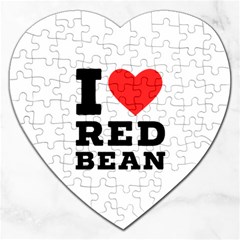 I Love Red Bean Jigsaw Puzzle (heart) by ilovewhateva