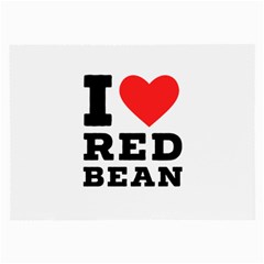 I Love Red Bean Large Glasses Cloth (2 Sides) by ilovewhateva