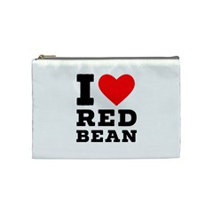 I Love Red Bean Cosmetic Bag (medium) by ilovewhateva