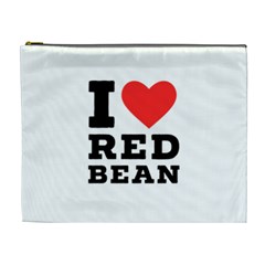 I Love Red Bean Cosmetic Bag (xl) by ilovewhateva