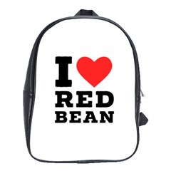 I Love Red Bean School Bag (large) by ilovewhateva