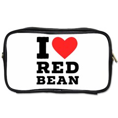 I Love Red Bean Toiletries Bag (one Side) by ilovewhateva