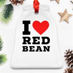 I Love Red Bean Ornament (bell) by ilovewhateva