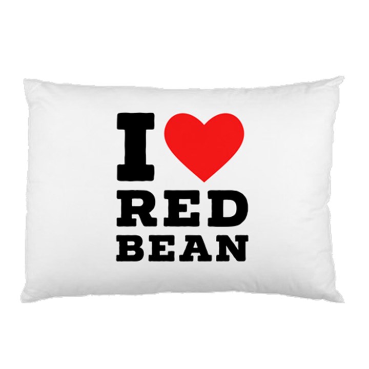 I love red bean Pillow Case (Two Sides)