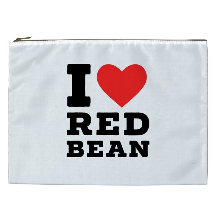 I love red bean Cosmetic Bag (XXL)