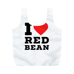 I Love Red Bean Full Print Recycle Bag (m) by ilovewhateva