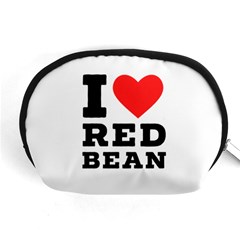 I Love Red Bean Accessory Pouch (medium) by ilovewhateva