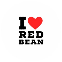 I Love Red Bean Wooden Puzzle Round by ilovewhateva