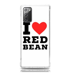 I Love Red Bean Samsung Galaxy Note 20 Tpu Uv Case by ilovewhateva