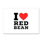 I love red bean Crystal Sticker (A4) Front