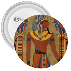 Egyptian Tutunkhamun Pharaoh Design 3  Buttons by Mog4mog4