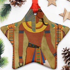 Egyptian Tutunkhamun Pharaoh Design Ornament (star) by Mog4mog4