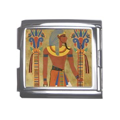 Egyptian Tutunkhamun Pharaoh Design Mega Link Italian Charm (18mm) by Mog4mog4