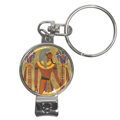 Egyptian Tutunkhamun Pharaoh Design Nail Clippers Key Chain by Mog4mog4