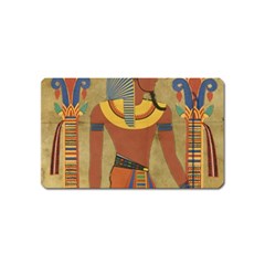 Egyptian Tutunkhamun Pharaoh Design Magnet (name Card) by Mog4mog4