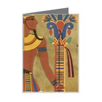 Egyptian Tutunkhamun Pharaoh Design Mini Greeting Card Left