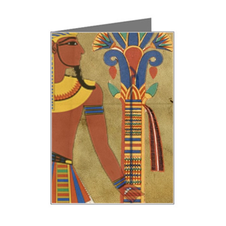 Egyptian Tutunkhamun Pharaoh Design Mini Greeting Card