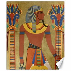 Egyptian Tutunkhamun Pharaoh Design Canvas 20  X 24  by Mog4mog4