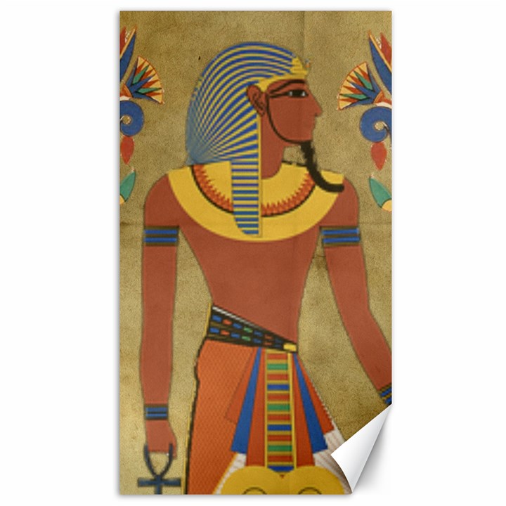 Egyptian Tutunkhamun Pharaoh Design Canvas 40  x 72 