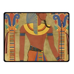 Egyptian Tutunkhamun Pharaoh Design Fleece Blanket (small) by Mog4mog4