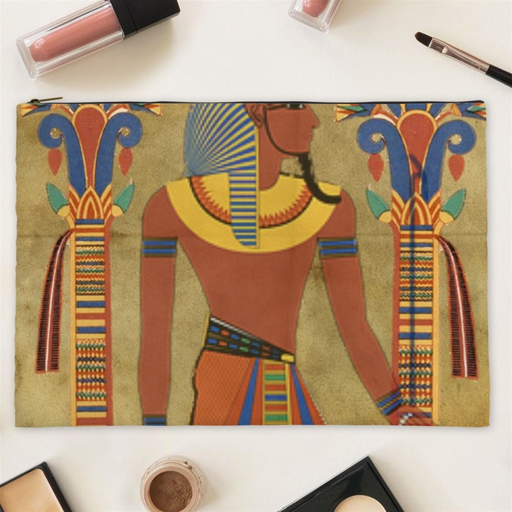 Egyptian Tutunkhamun Pharaoh Design Cosmetic Bag (XXL)