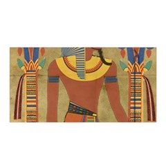 Egyptian Tutunkhamun Pharaoh Design Satin Wrap 35  X 70  by Mog4mog4