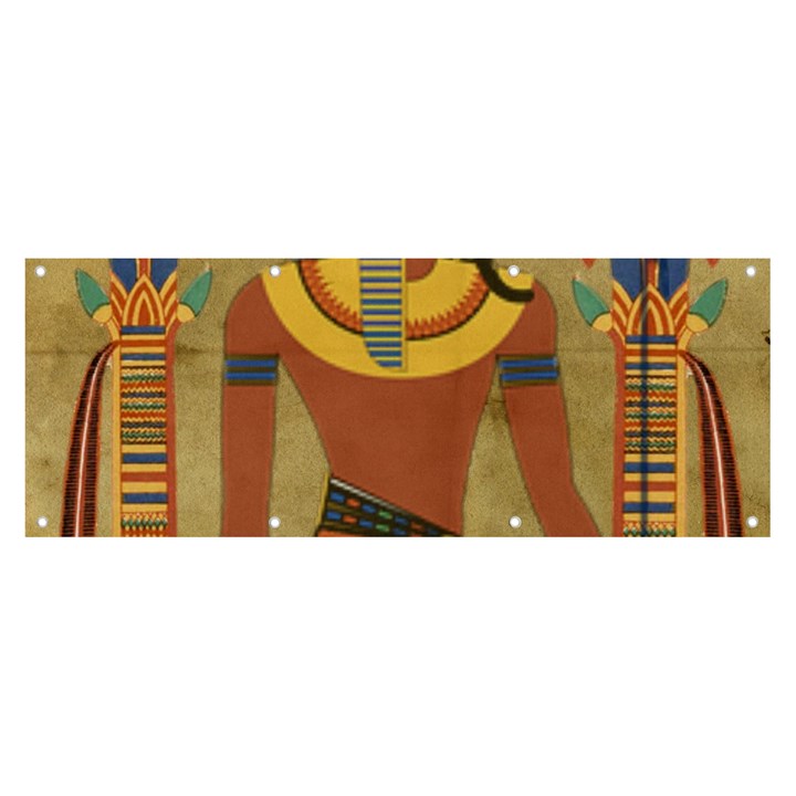 Egyptian Tutunkhamun Pharaoh Design Banner and Sign 8  x 3 