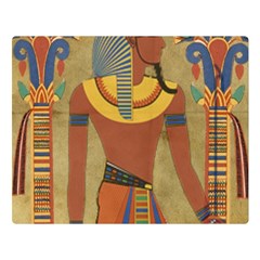 Egyptian Tutunkhamun Pharaoh Design Premium Plush Fleece Blanket (large) by Mog4mog4