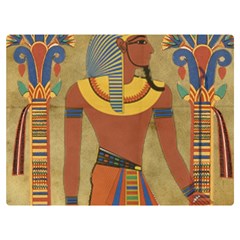 Egyptian Tutunkhamun Pharaoh Design Two Sides Premium Plush Fleece Blanket (extra Small) by Mog4mog4