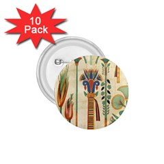 Egyptian Paper Papyrus Hieroglyphs 1 75  Buttons (10 Pack) by Mog4mog4