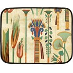 Egyptian Paper Papyrus Hieroglyphs Fleece Blanket (Mini) 35 x27  Blanket